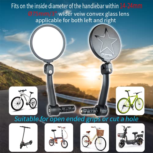 High-Def Bar End Mirrors for E-Bikes