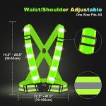 LED Reflective Safety Vest for Night Activities