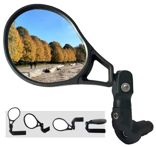 Hafny E-Bike Bar End Mirror, HD Glass