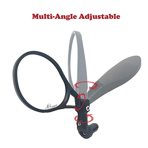 Hafny E-Bike Bar End Mirror, HD Glass