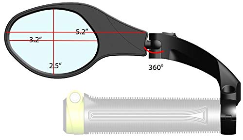 Stainless Steel Bike Handlebar Rearview Mirror