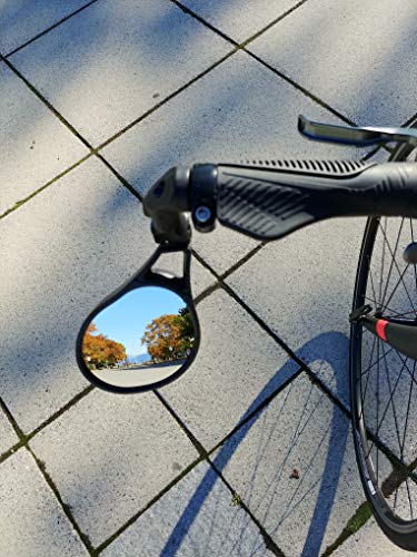 Hafny E-Bike Bar End Mirror, HD Glass
