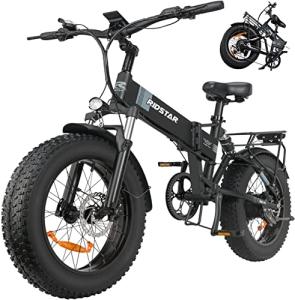 Ridstar 1000W Electric Bike - 50 Miles Range