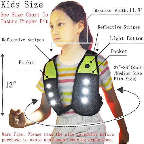 LED Reflective Cycling Safety Vest - Adjustable & USB Rechargeable
