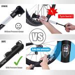 Mini Bike Pump with Gauge and Glueless Patch Kit