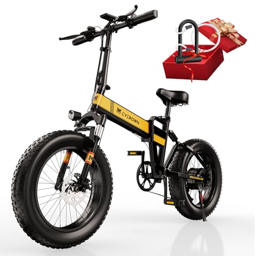 Foldable Electric Beach/Mountain Bike, 2XFaster Charge, 500W Motor