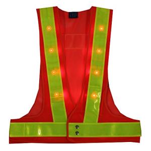 LED Reflective Safety Vest for Cycling & Running