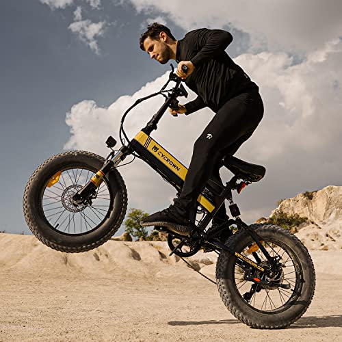 Foldable Electric Beach/Mountain Bike, 2XFaster Charge, 500W Motor