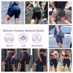 High Waisted Biker Shorts with Pockets for Women