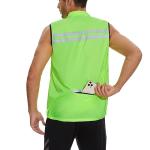 Men's High Visibility Reflective Windbreaker Vest, Yellow