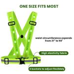 TAGVO USB Rechargeable LED Reflective Safety Vest