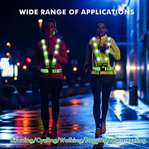LED Reflective Safety Cycling Vest with Storage Bag