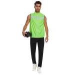 Men's High Visibility Reflective Windbreaker Vest, Yellow