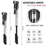 Portable Mini Bike Pump with Pressure Gauge
