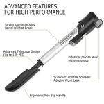 Portable Mini Bike Pump with Pressure Gauge