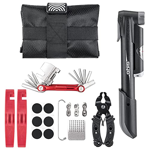 Bike Repair Kit with Pump and Bag
