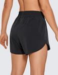 Women's High Waist Dolphin Running Shorts with Pocket