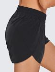 Women's High Waist Dolphin Running Shorts with Pocket