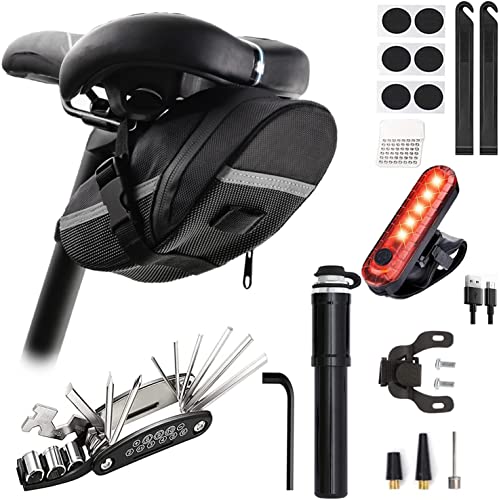 Bike Repair Kit with Multitool and Bag