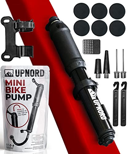 Compact Bike Pump with Presta/Schrader Valves
