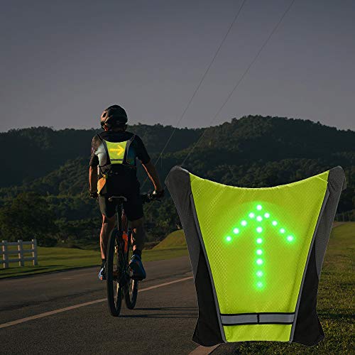 USB LED Cycling Safety Vest with Turn Signals