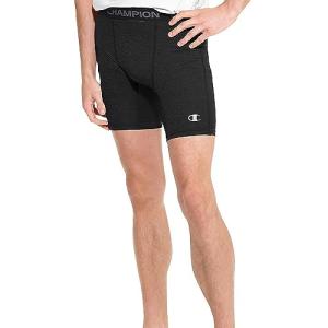 Champion Men's Compression Shorts, 6-inch, Black, XXL