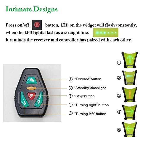 USB LED Cycling Safety Vest with Turn Signals