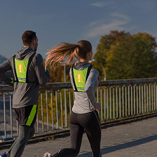 USB LED Cycling Safety Vest with Turn Signals