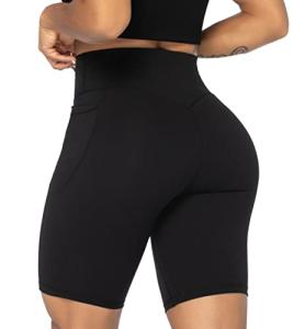 Sunzel Women's High Waist Cycling Shorts with Pockets