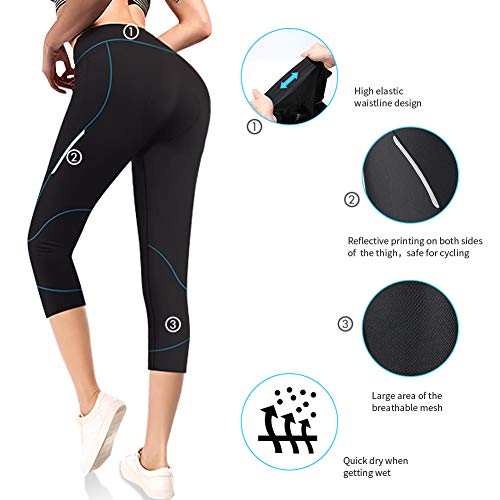 4ucycling Women's Bike Tights | 3D Padding
