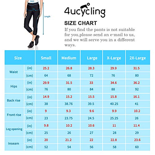 4ucycling Women's Bike Tights | 3D Padding