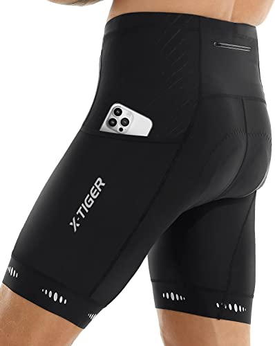X-TIGER Men's 5D Gel Padded Cycling Shorts