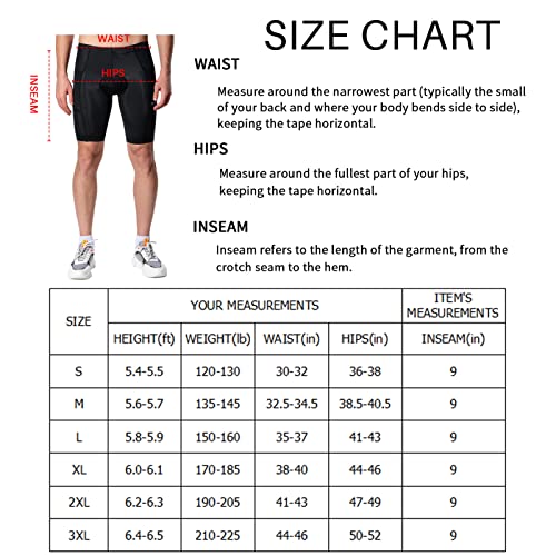 Men's Padded Cycling Shorts with Pockets, Black