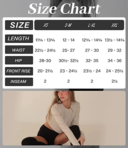 High-Waisted Black Biker Shorts for Women's Cycling