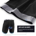 BALEAF Men's 4D Padded Cycling Shorts, Black