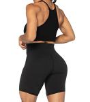 High-Waist Biker Shorts for Women with Pockets