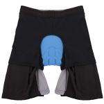 Men's Grey Padded Loose Fit MTB Shorts
