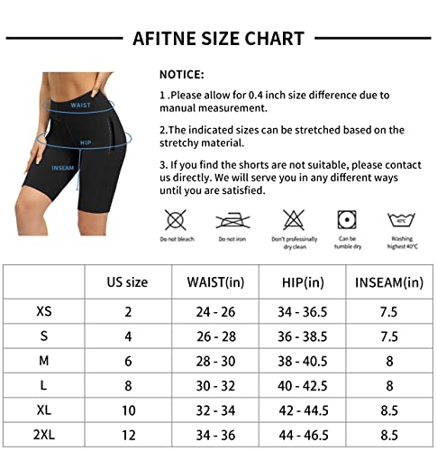 Women's High Waist Biker Shorts with Pockets