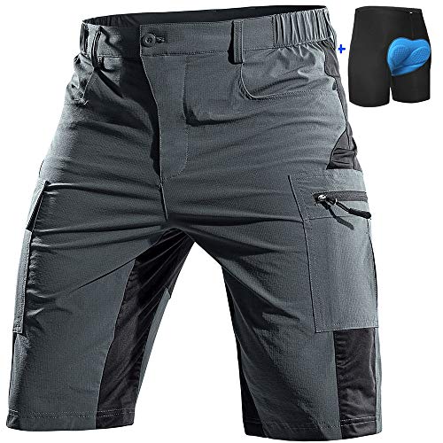 Padded MTB Cycling Shorts with Zip Pockets