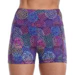 Women's Purple Floral Cycling Shorts, Large