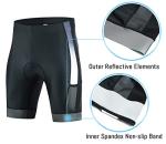 Men's Padded Cycling Shorts - Grey, Medium