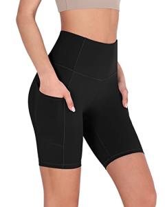 ODODOS Women's High Waist Biker Shorts with Pockets