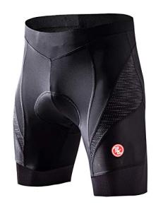 Men's Padded Cycling Shorts with Reflective Print