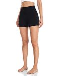 HeyNuts Women's Soft Biker Shorts - 4" Black