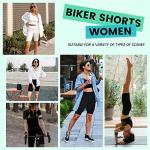 Women's High Waisted Biker Shorts with Pockets
