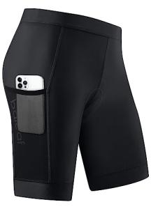 BALEAF Men's Padded Cycling Shorts - Black L