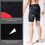 Men's Padded Cycling Shorts with Reflective Print