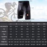 Men's Padded Cycling Shorts with Reflective Print