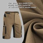 Men's 4D Padded MTB Bike Shorts - Khaki