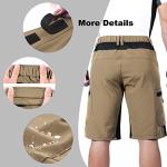 Men's 4D Padded MTB Bike Shorts - Khaki